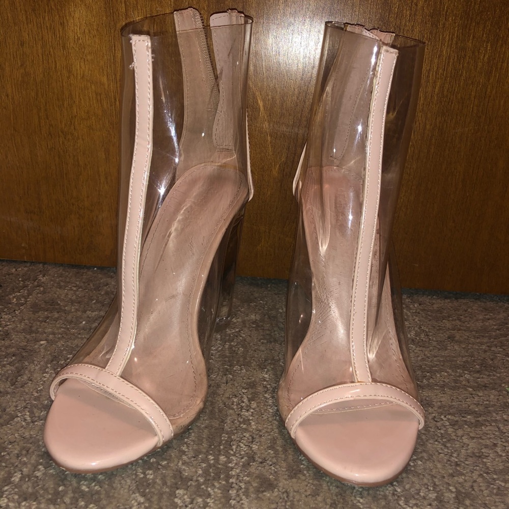 Lucite heels